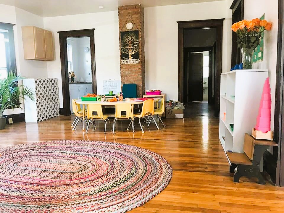 Large room with table in center